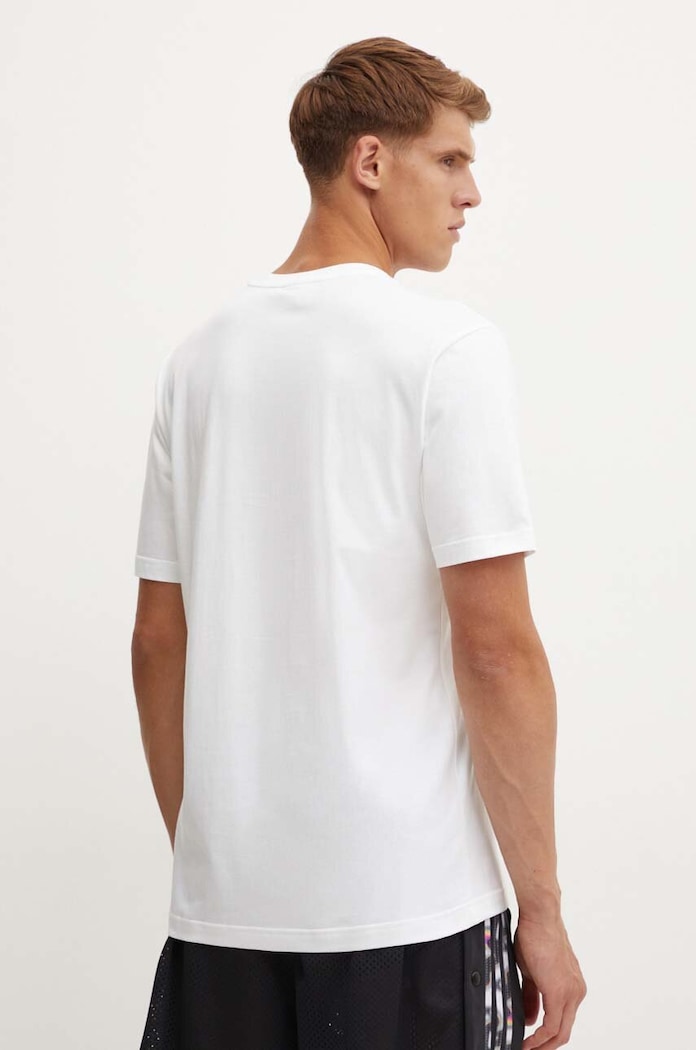 Oblečení Bavlněné tričko adidas Originals IY3430 béžová