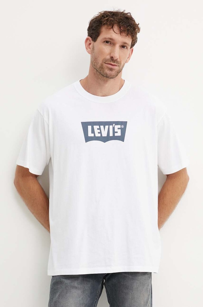Bavlnené tričko Levi's biela 000RY