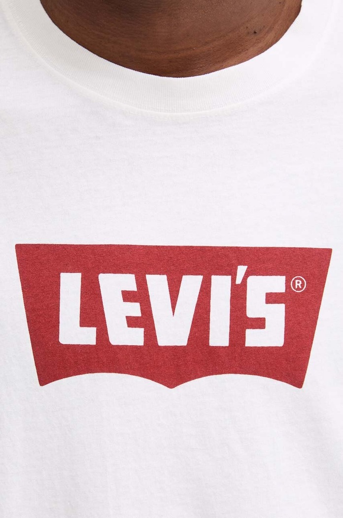 Bavlnené tričko Levi's 000RY biela