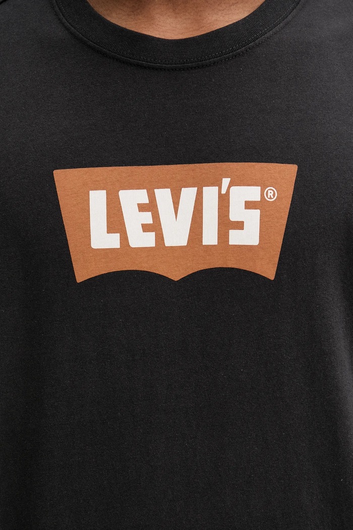 Памучна тениска Levi's 000RY черен