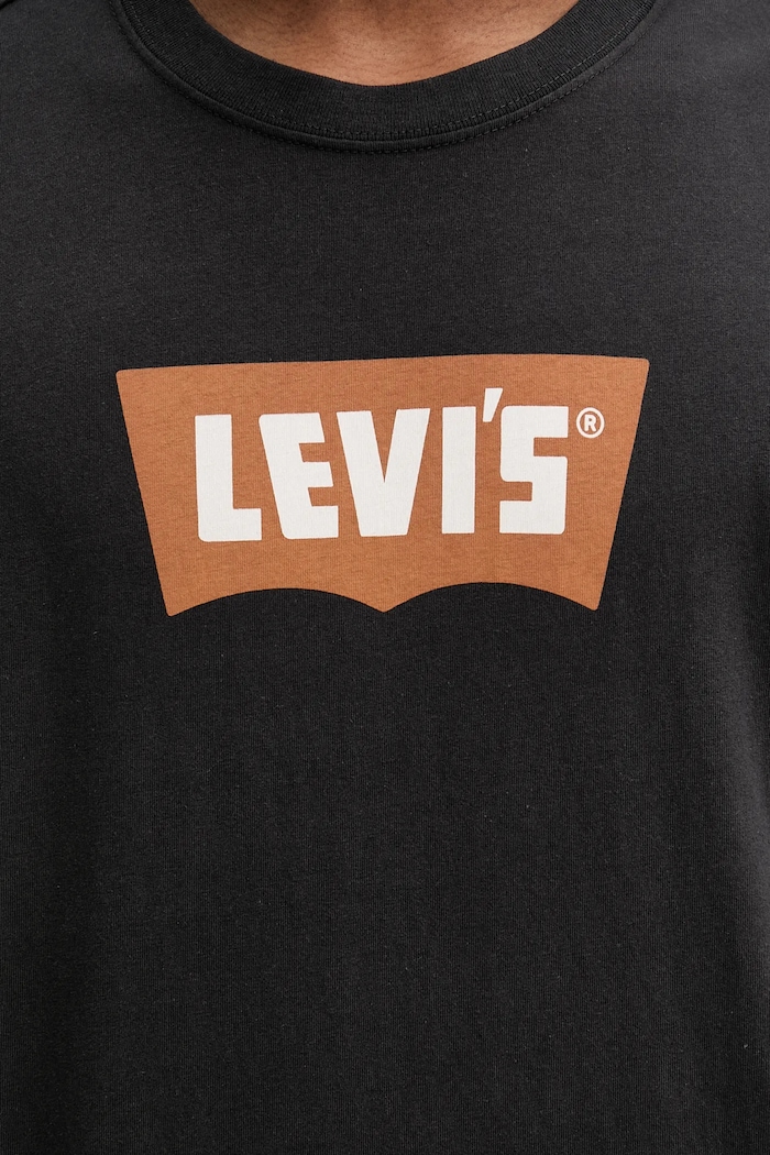 Памучна тениска Levi's 000RY черен