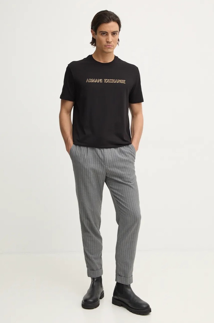Bavlněné tričko Armani Exchange XM000127.AF10356 černá NC24