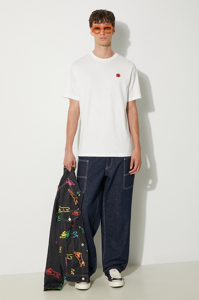 Βαμβακερό μπλουζάκι Kenzo Gots Boke Classic T-Shirt FE65TS4744SG.02 λευκό SS26