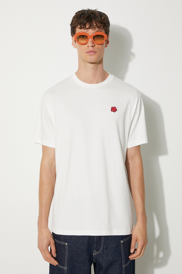 Βαμβακερό μπλουζάκι Kenzo Gots Boke Classic T-Shirt λευκό FE65TS4744SG.02