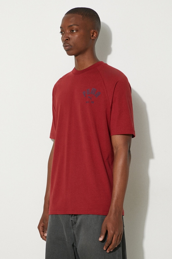 Puma t-shirt Classics Play Paris red 626767