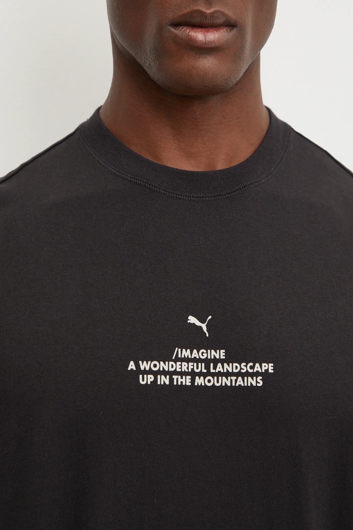 Bavlněné tričko Puma UNTERGRUND 626663 černá