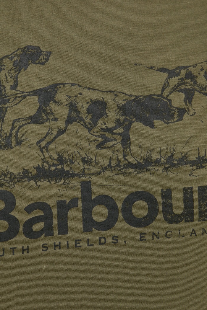 Barbour t-shirt bawełniany MTS1346 zielony