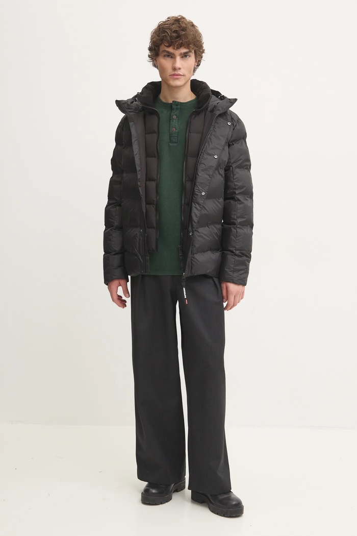 Bavlněné tričko s dlouhým rukávem Superdry M6010845A.27E zelená AW24