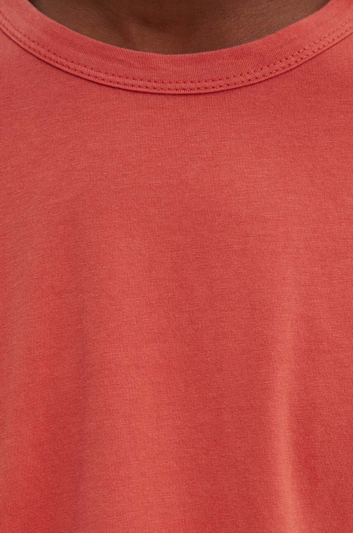 Памучна тениска Levi's A3756 червен