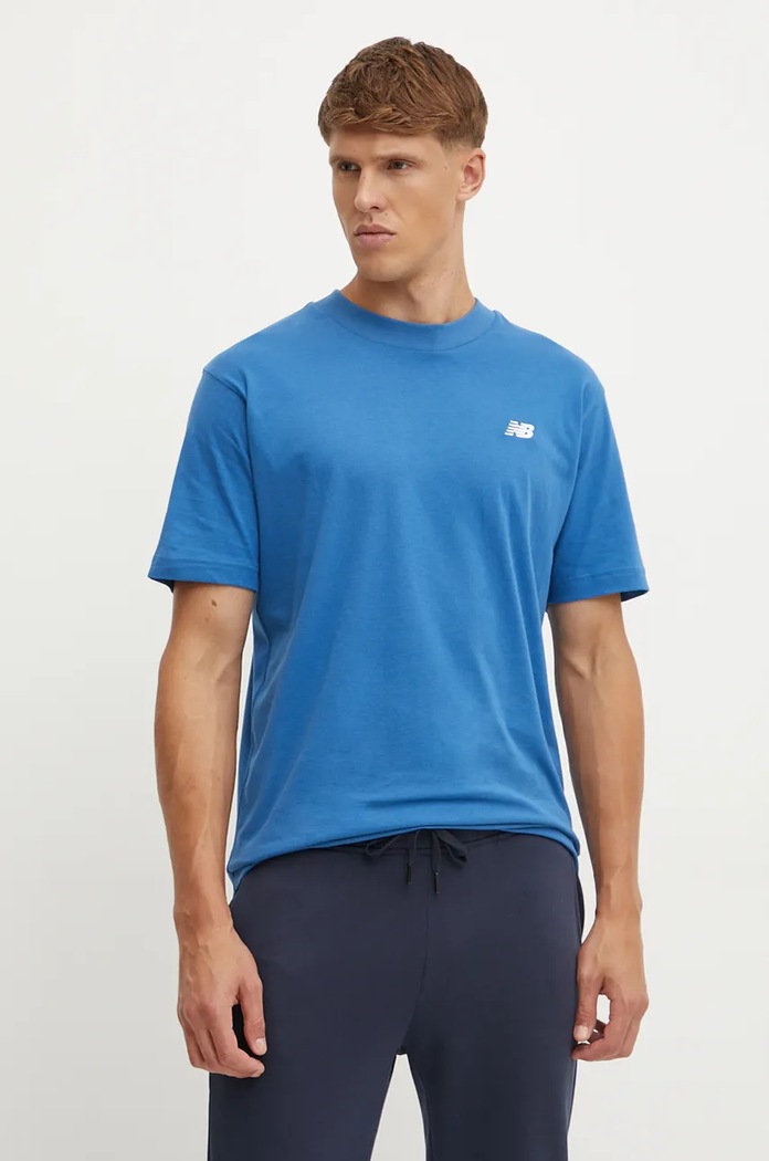 Tričko New Balance kulatý modrá MT41509BEU