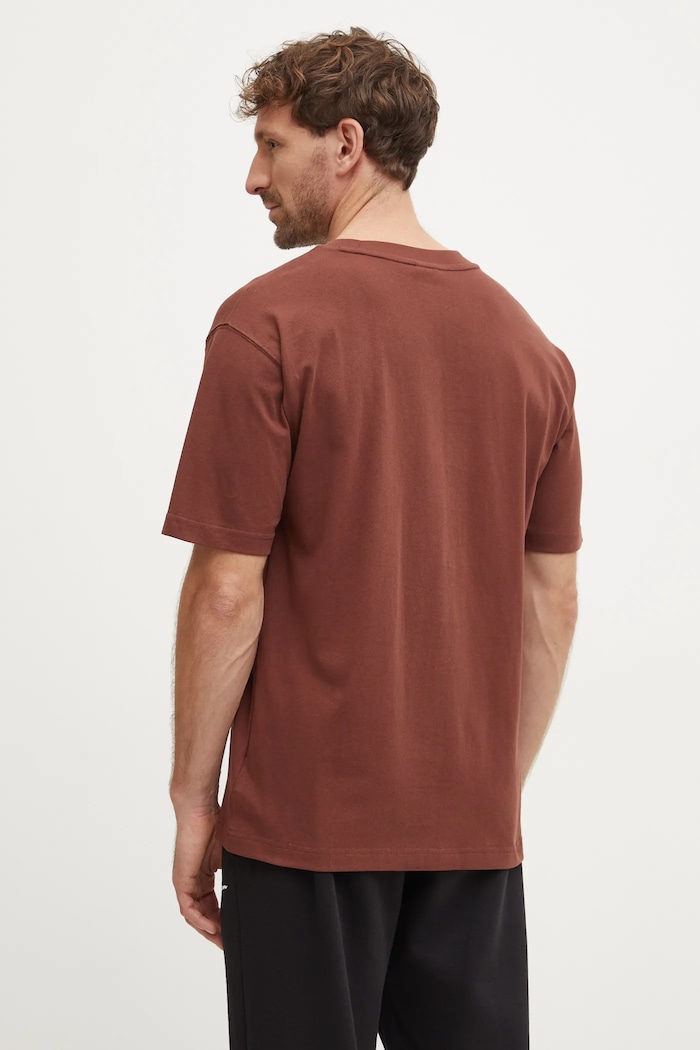 Oblečení Bavlněné tričko New Balance MT41533ROK hnědá