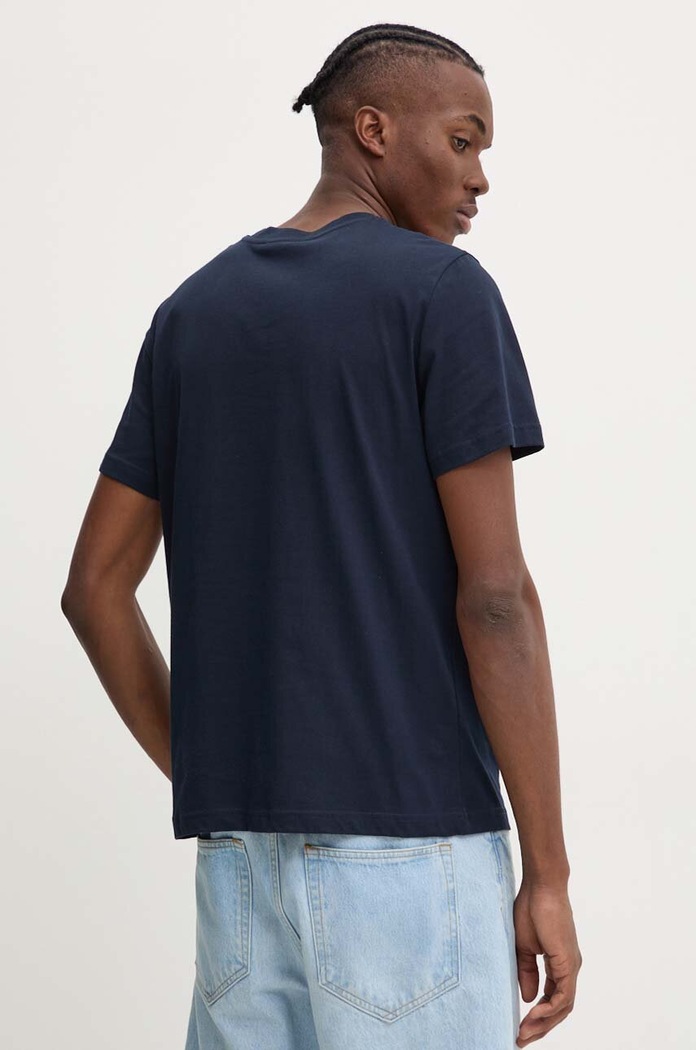 Odzież A.P.C. t-shirt bawełniany t-shirt standard grand vpc GOTS COHBM.M26384 granatowy