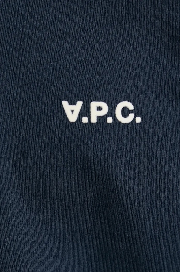 Памучна тениска A.P.C. t-shirt boxy petit vpc COHBQ.H26391 тъмносин