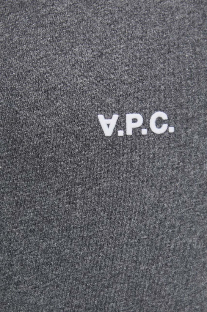 Памучна тениска A.P.C. t-shirt boxy petit vpc COHBQ.H26391 сив