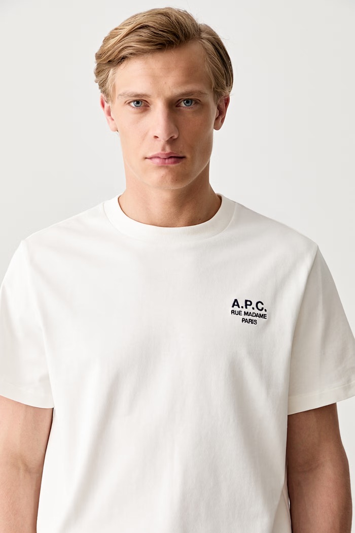 A.P.C. футболка стандартна rue madame GOTS бавовняна бежевий COHBU.M26388