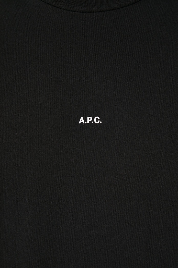 Bavlněné tričko A.P.C. t-shirt boxy micro logo GOTS COHBW.H26386