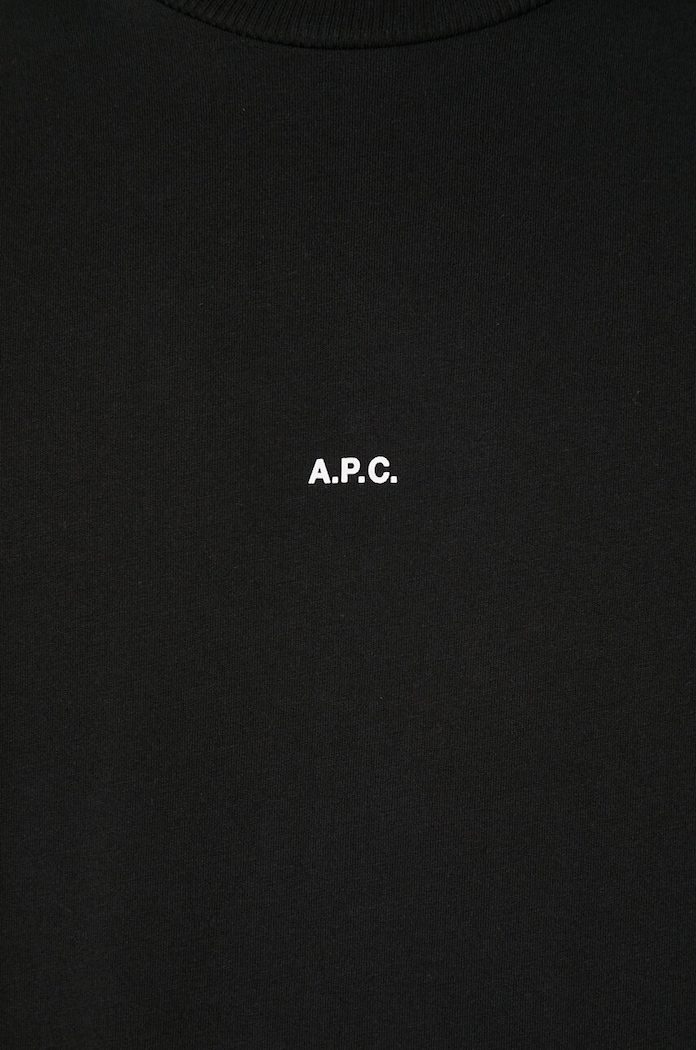 Bavlněné tričko A.P.C. t-shirt boxy micro logo GOTS COHBW.H26386