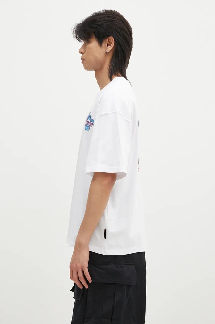 Памучна тениска Alpha Industries Candy Crew 148509 бял AW24