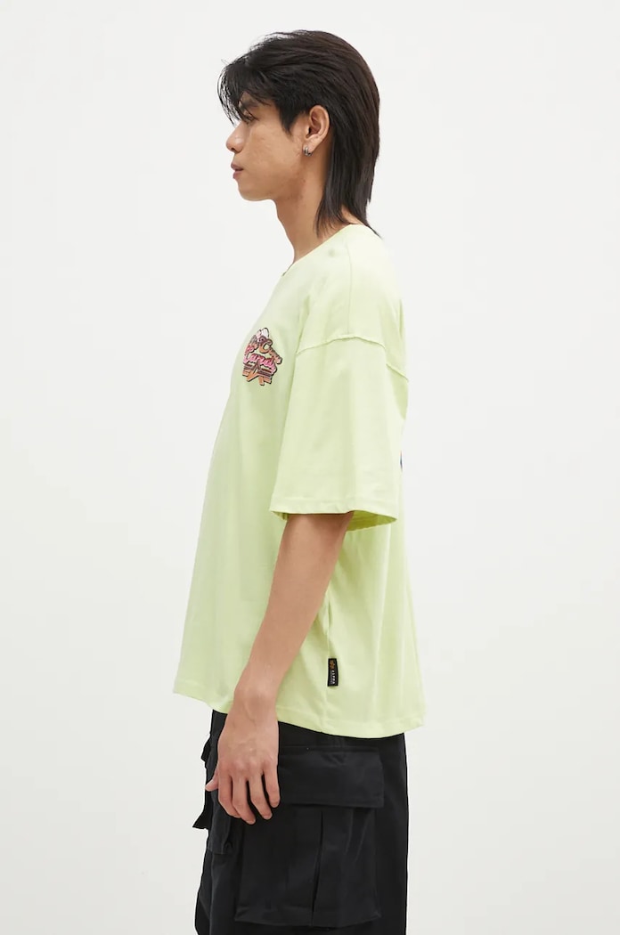 Alpha Industries tricou din bumbac Candy Crew 148509 verde AW24