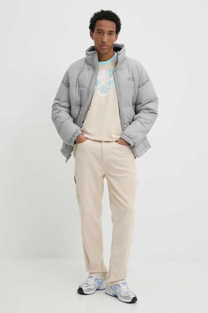 Karl Kani Βαμβακερό μπλουζάκι Karl Kani 60300105 μπεζ AW24