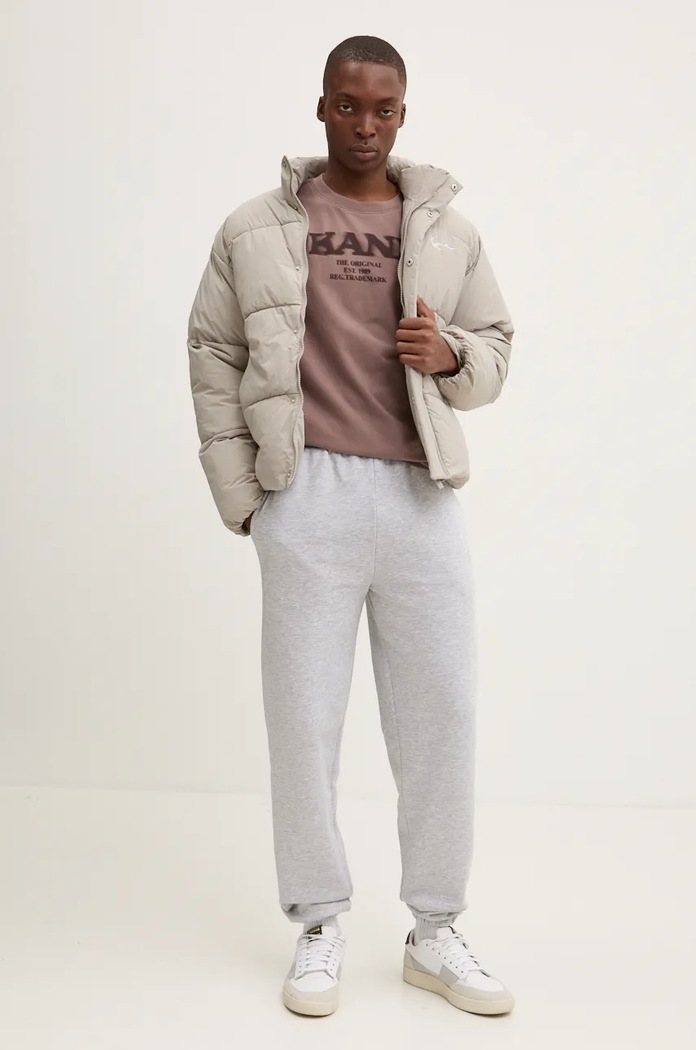 Bombažna kratka majica Karl Kani 60300094 rjava AW24