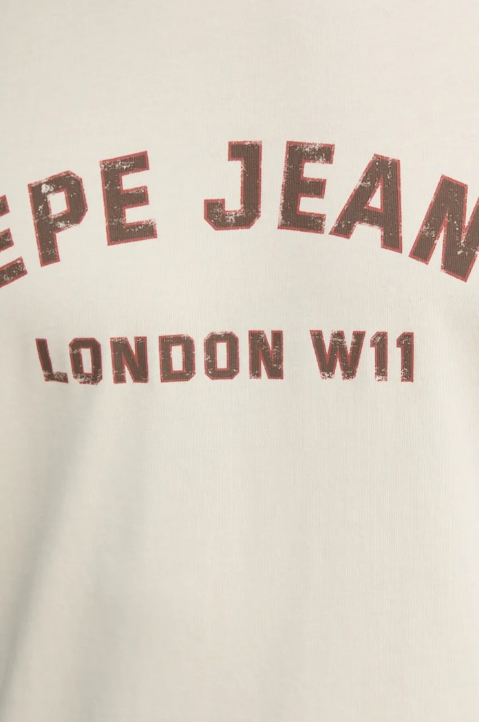 Bavlnené tričko Pepe Jeans ALDRIDGE PM509628 béžová
