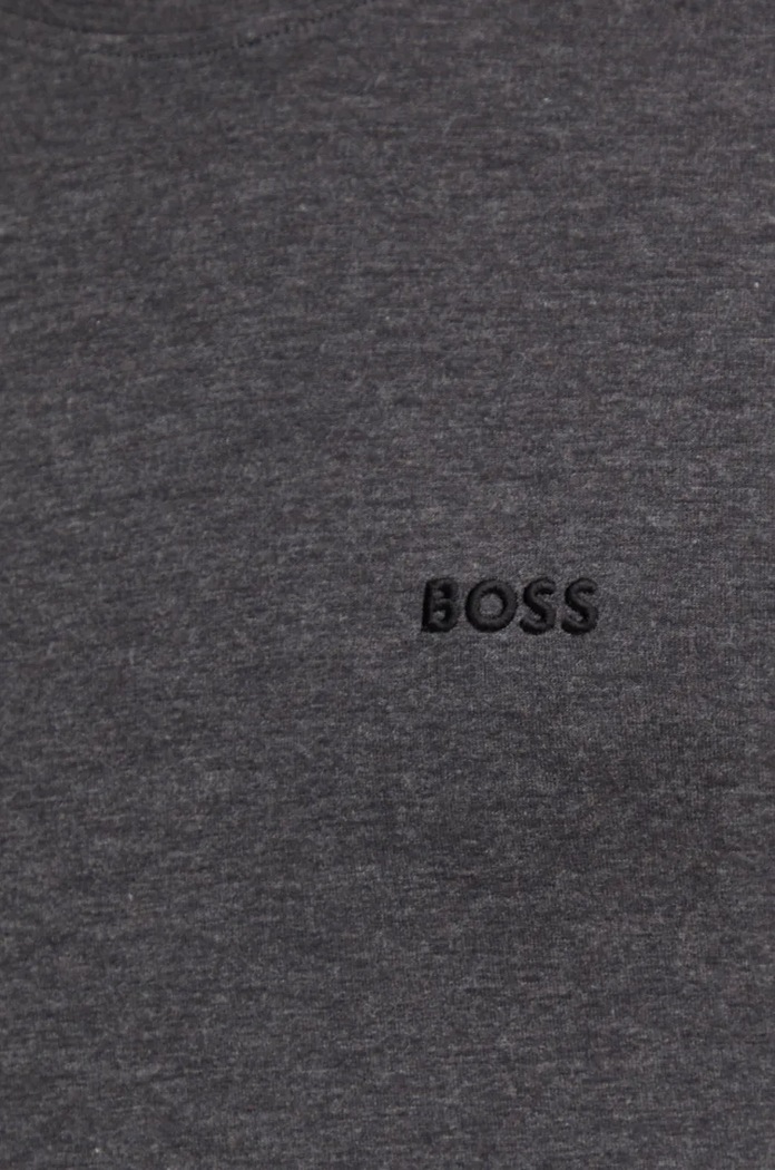 BOSS t-shirt z domieszką wełny szary 50523879