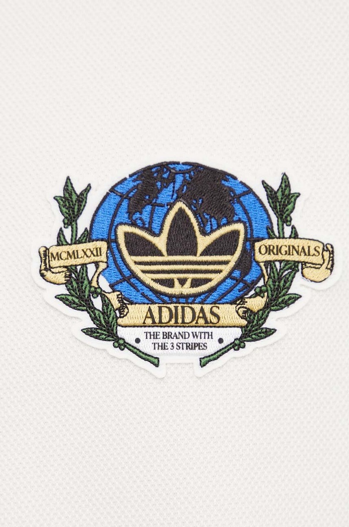 adidas Originals t-shirt bawełniany IX6773 beżowy
