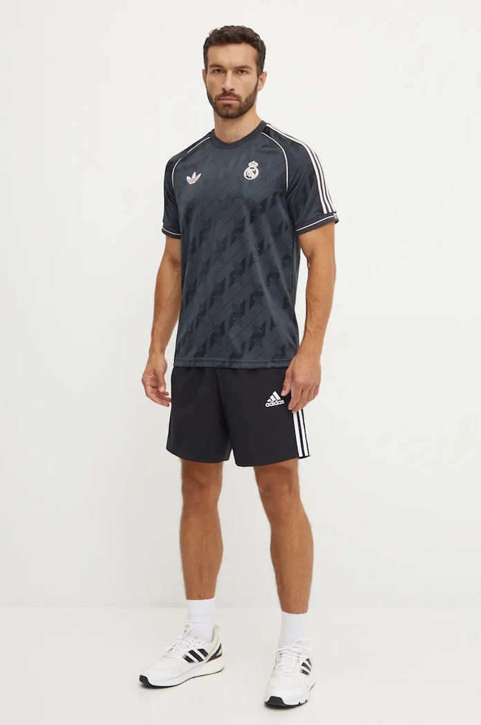 adidas Originals tricou Real Madrid JI9481 negru AW24