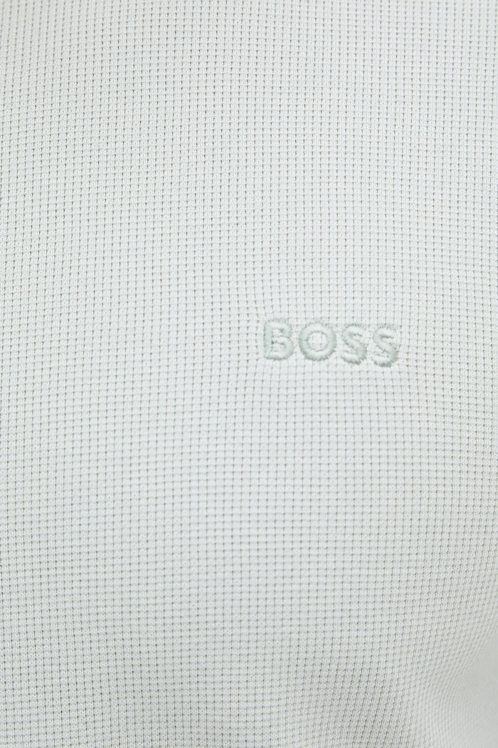Tričko s dlouhým rukávem BOSS Orange 50520725 tyrkysová