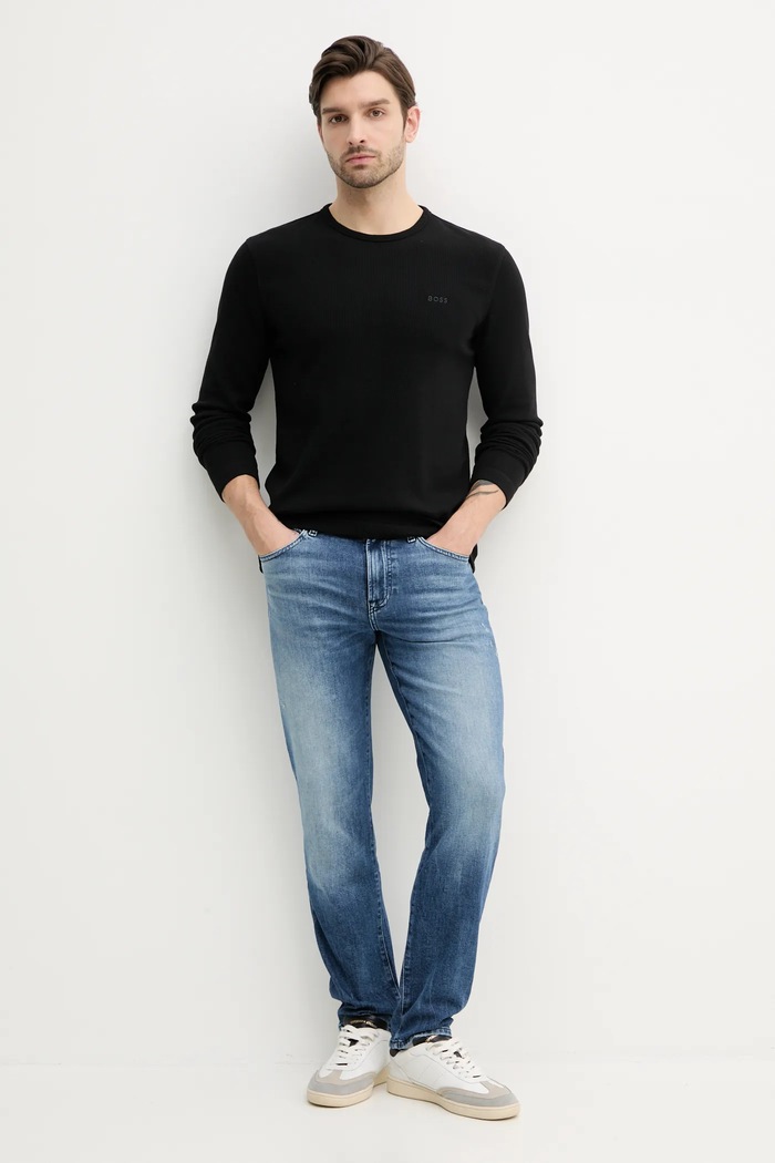 BOSS Orange longsleeve Tempesto 50520725 czarny SS26