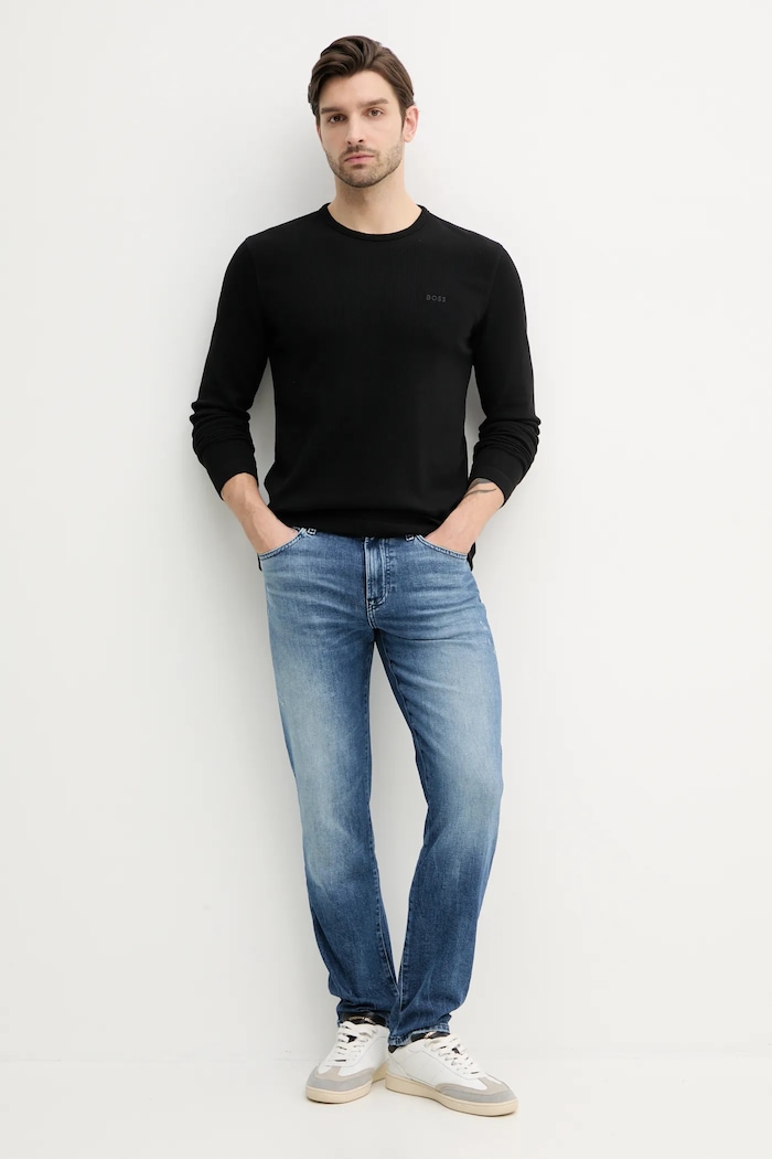 BOSS Orange longsleeve Tempesto 50520725 czarny SS26
