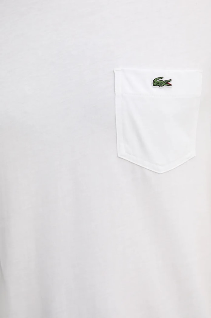 Lacoste tričko pánske bavlnené TH2827 biela