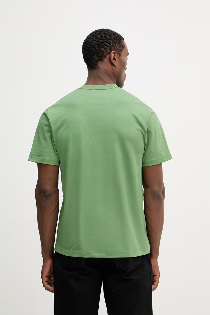 Одежда Lacoste футболка из хлопка для мужчин TH2827 зелёный