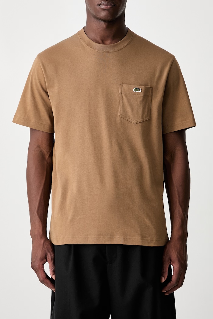 Lacoste футболка чоловіча бавовняна TH2827 коричневий