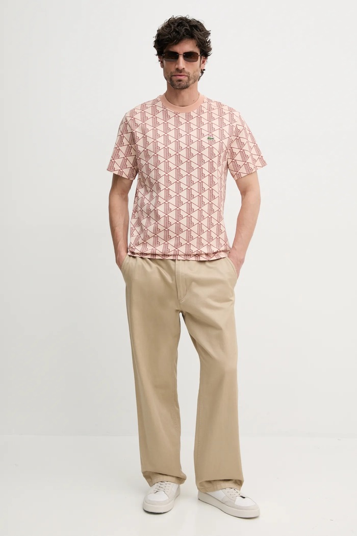 Tričko Lacoste TH2831 oranžová SS25