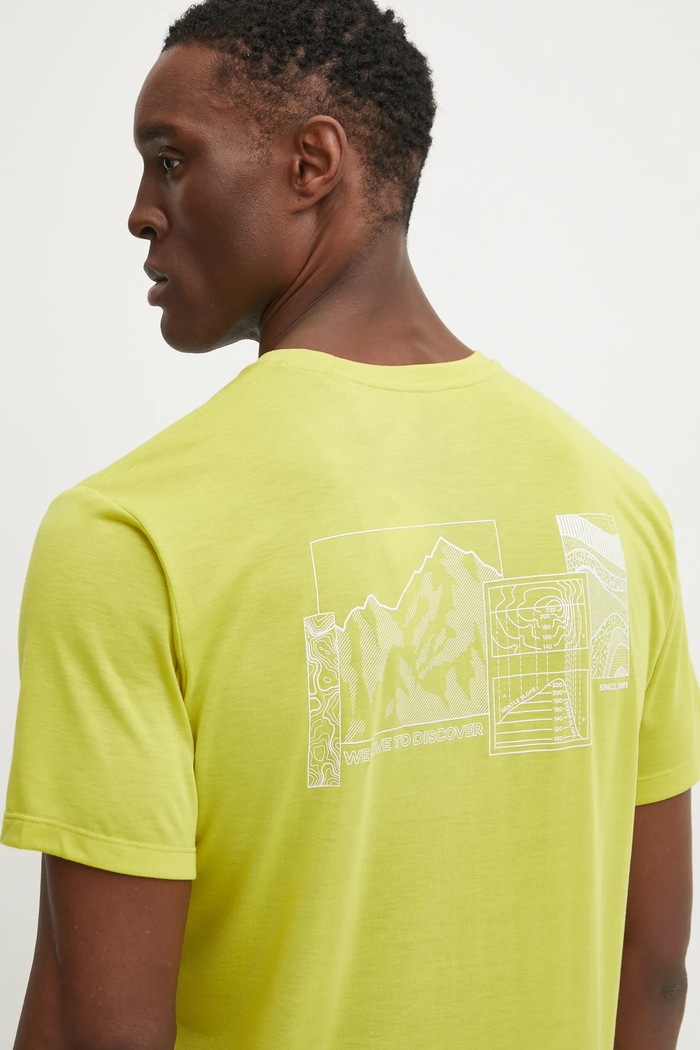 Jack Wolfskin T-shirt trekkingowy męski Vonnan żółty A62314