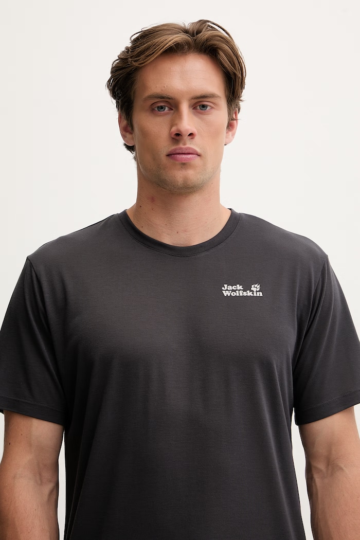 Jack Wolfskin T-shirt trekkingowy męski Vonnan szary A62314