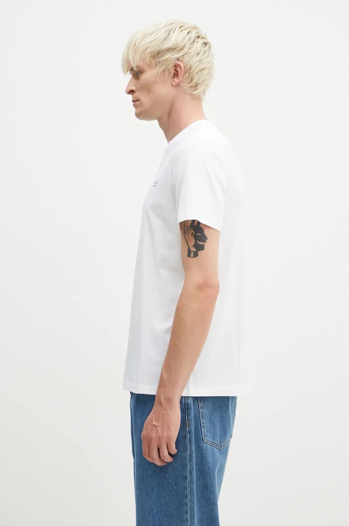 A.P.C. cotton t-shirt Standard Item Gots COHBO.M26404.TAG white AW24