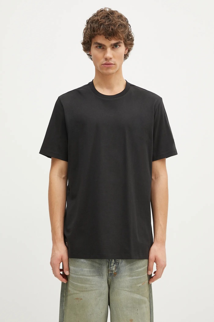 Хлопковая футболка adidas Juventus x NASA Tee гладкий чёрный JE3133