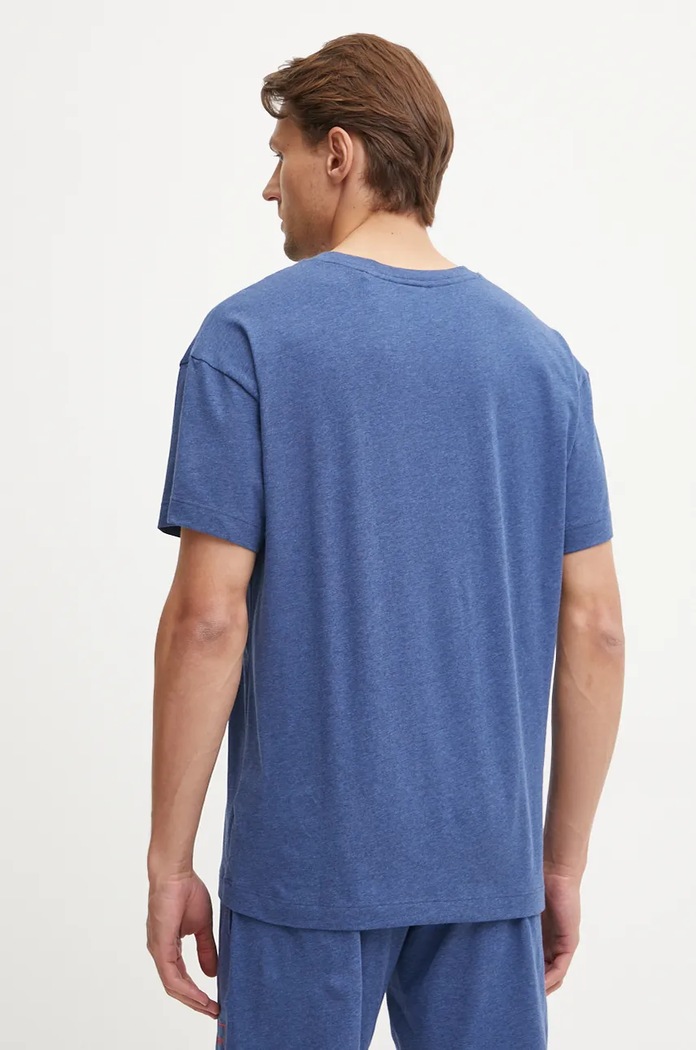 Odzież HUGO T-shirt lounge męski z bawełną Laze T-Shirt 50525236 granatowy