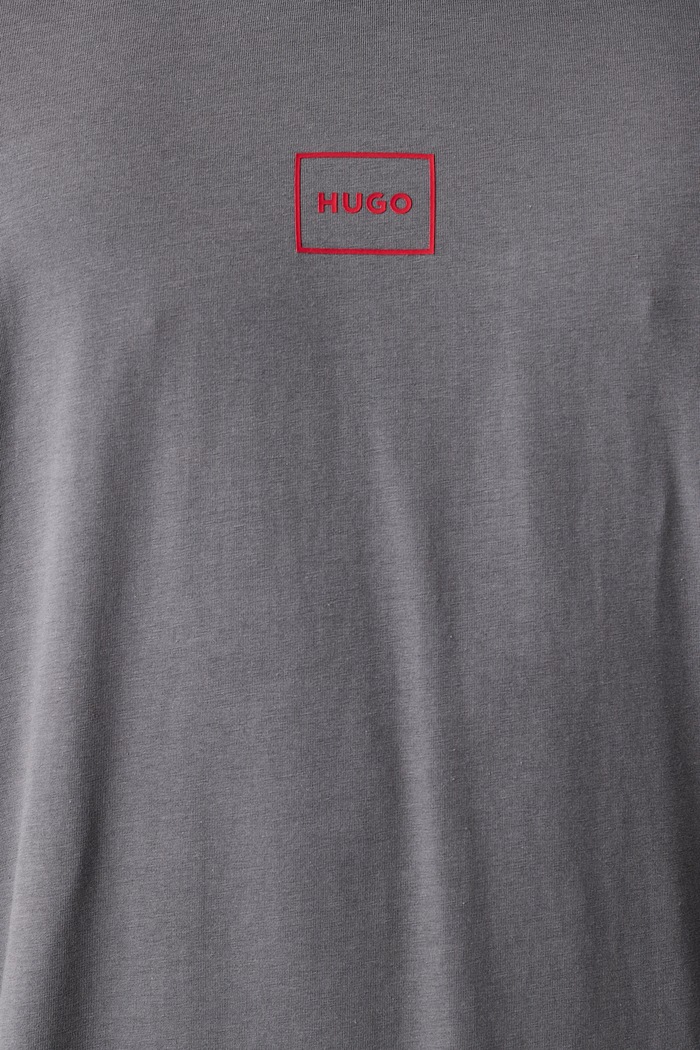 T-shirt lounge da uomo con cotone Laze T-Shirt HUGO grigio 50525236