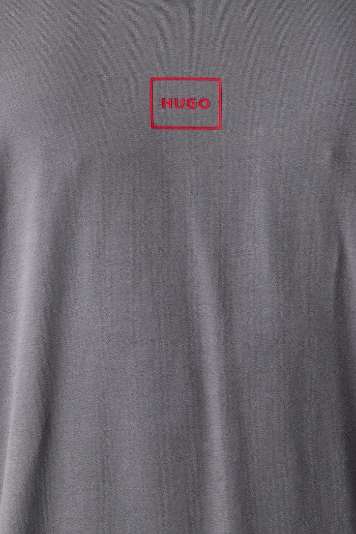 T-shirt lounge da uomo con cotone Laze T-Shirt HUGO grigio 50525236
