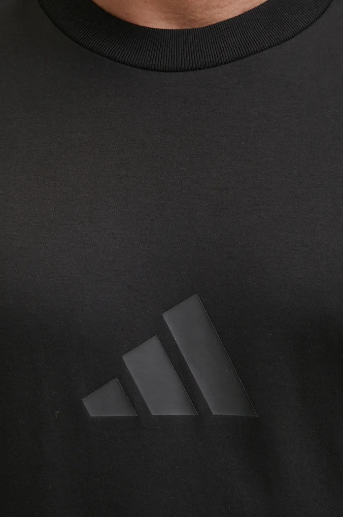 adidas pamut póló ZNE JE3069 fekete