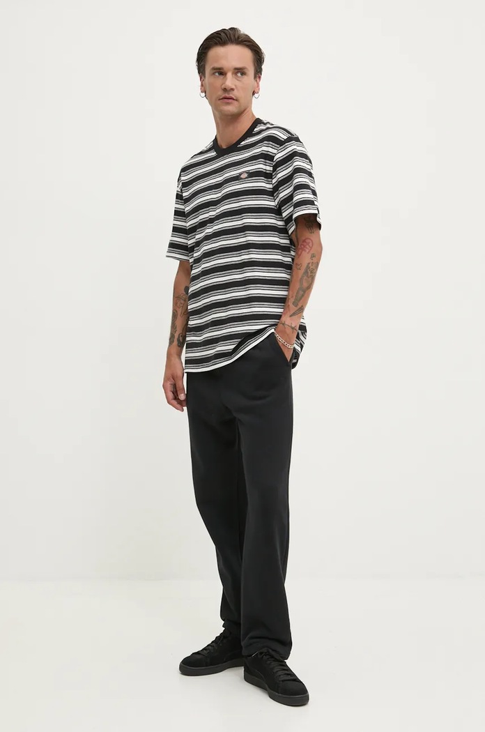 Bavlněné tričko Dickies STEVENSVILLE DK0A8642 černá AW24