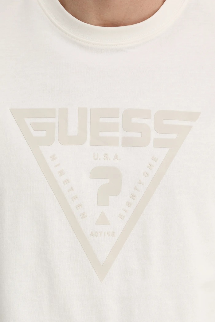 Guess tričko pánske bavlnené AZHA Z4BI02.I3Z14 béžová
