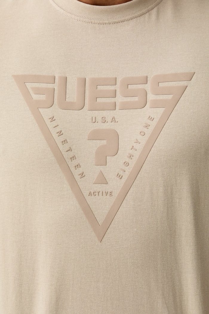 Guess t-shirt ανδρικό βαμβακερό AZHA Z4BI02.I3Z14 μπεζ
