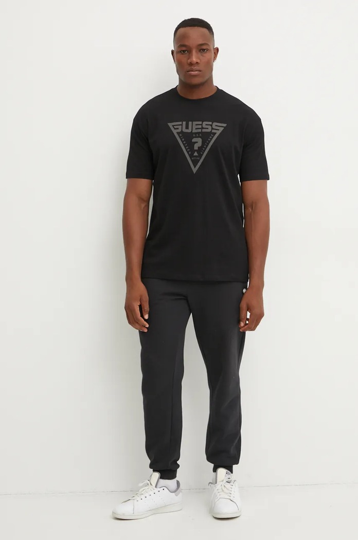 Guess tričko pánské bavlněné AZHA Z4BI02.I3Z14 černá SS26