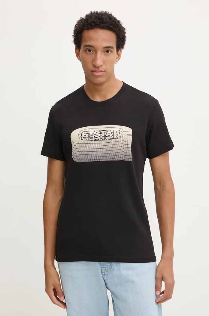 G-Star tricou print negru D25092.C812