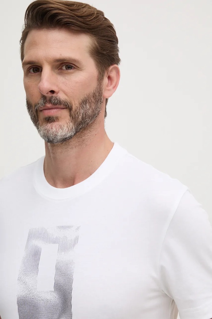 T-shirt bawełniany Calvin Klein K10K113588 biały